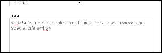 subscribe page introduction text