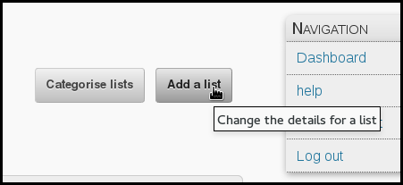 phpList add a list
