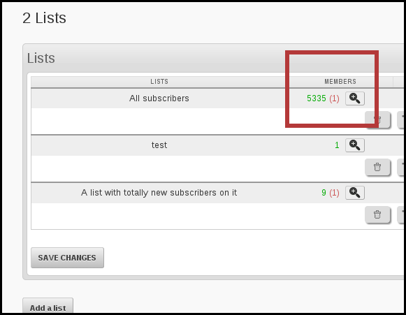importing to all subscribers