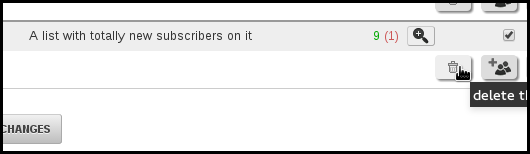 delete a list does not delete subscribers