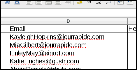 email import phpList column title
