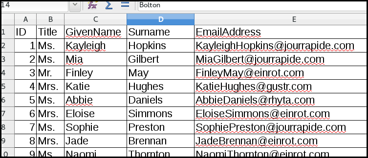 copy and paste emails to phpList from a spreadsheet